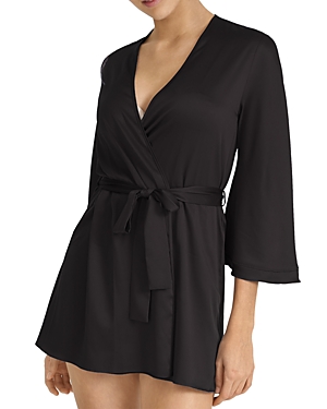 Shop Rya Collection Ryan Collection Heavenly Cover Up Robe In Black