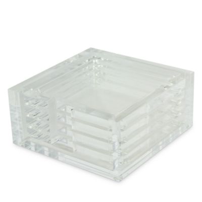 Design Lucite® Coasters, Set of 4