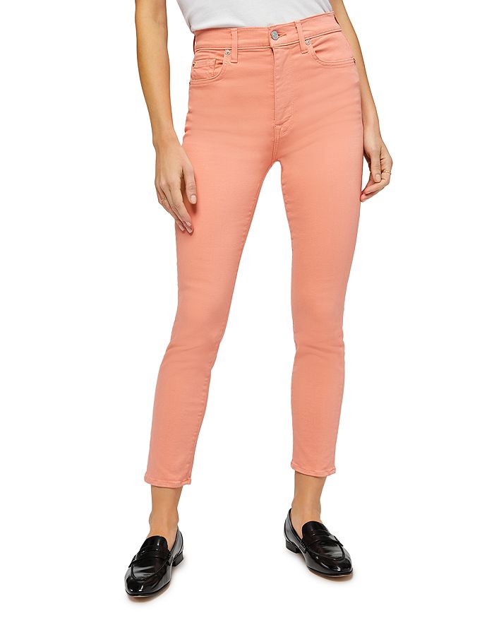 High waist ankle skinny 7 for all mankind on sale