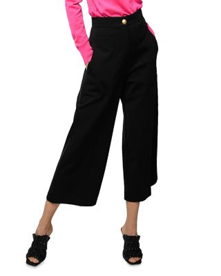PINKO Svelto Wide Leg Cropped Trousers 