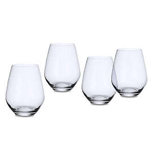 Villeroy & Boch Ovid Stemless Tumblers, Set Of 4 In Transparent