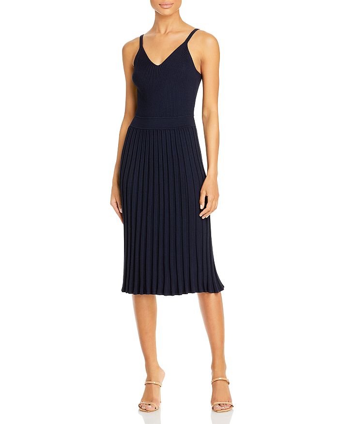 MILLY Cami Top Pleated Midi Dress Bloomingdale s