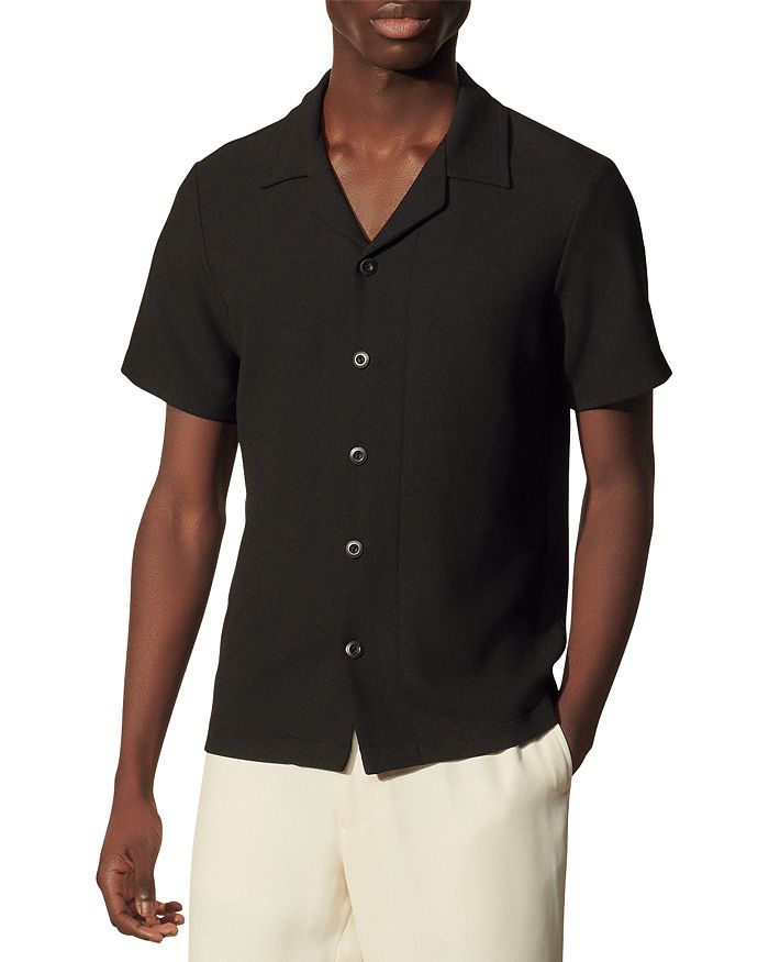 Sandro Camp Collar Shirt | Bloomingdale's