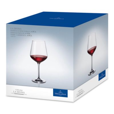 La Divina Bordeaux Glasses, Set of 4