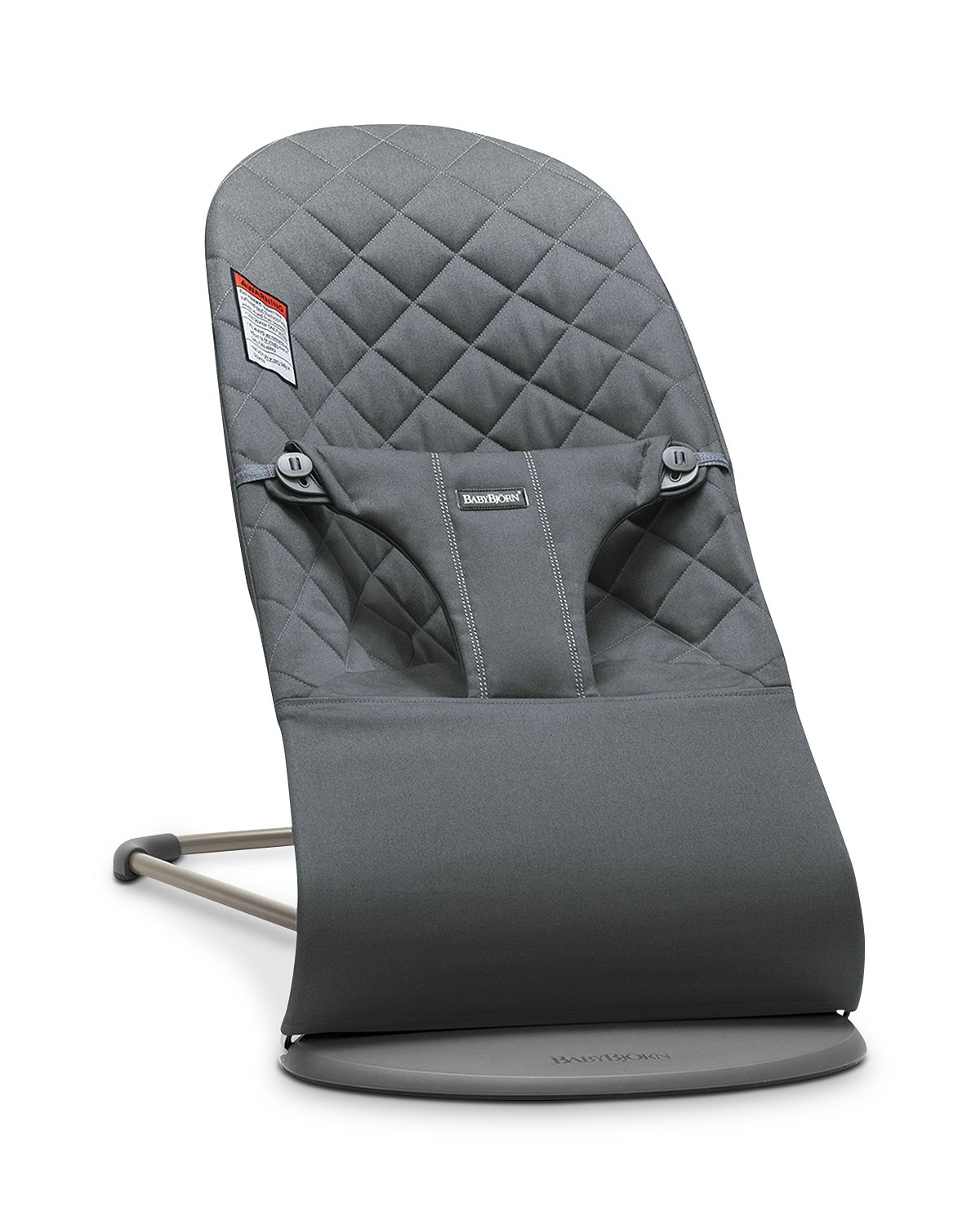 Photo 1 of BabyBjörn Bouncer Bliss, Quilted Cotton, Anthracite (006021US)
