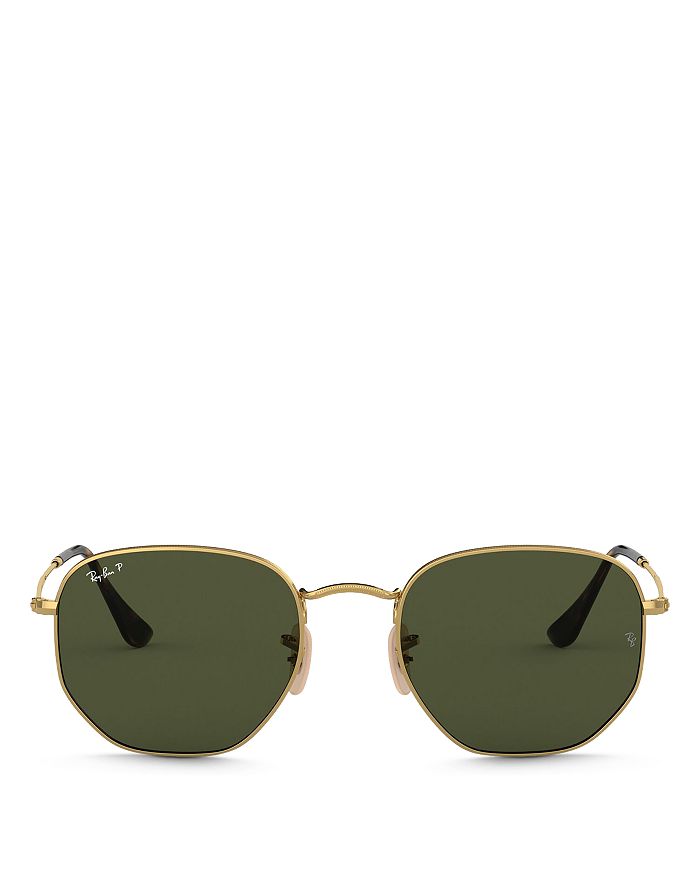 Ray-Ban Icons Polarized Hexagonal Sunglasses, 51mm | Bloomingdale's