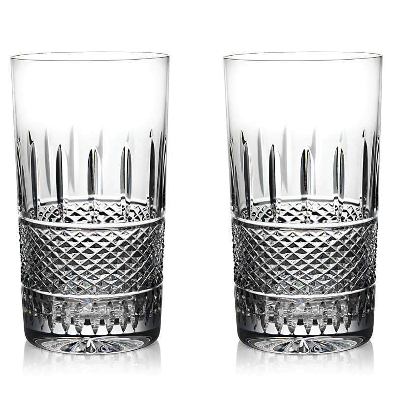 Waterford Irish Lace Crystal Hiball Glasses Set Of Two