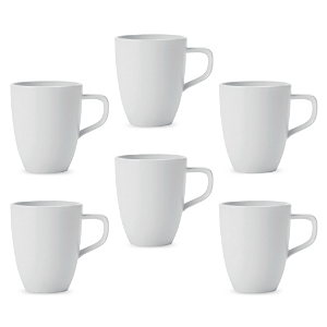 Shop Villeroy & Boch Artesano Mugs, Set Of 6 In White