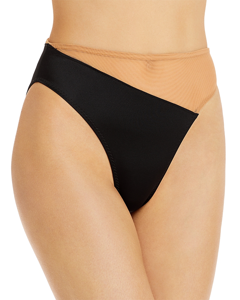 Norma Kamali Snake Mesh Swim Bottom