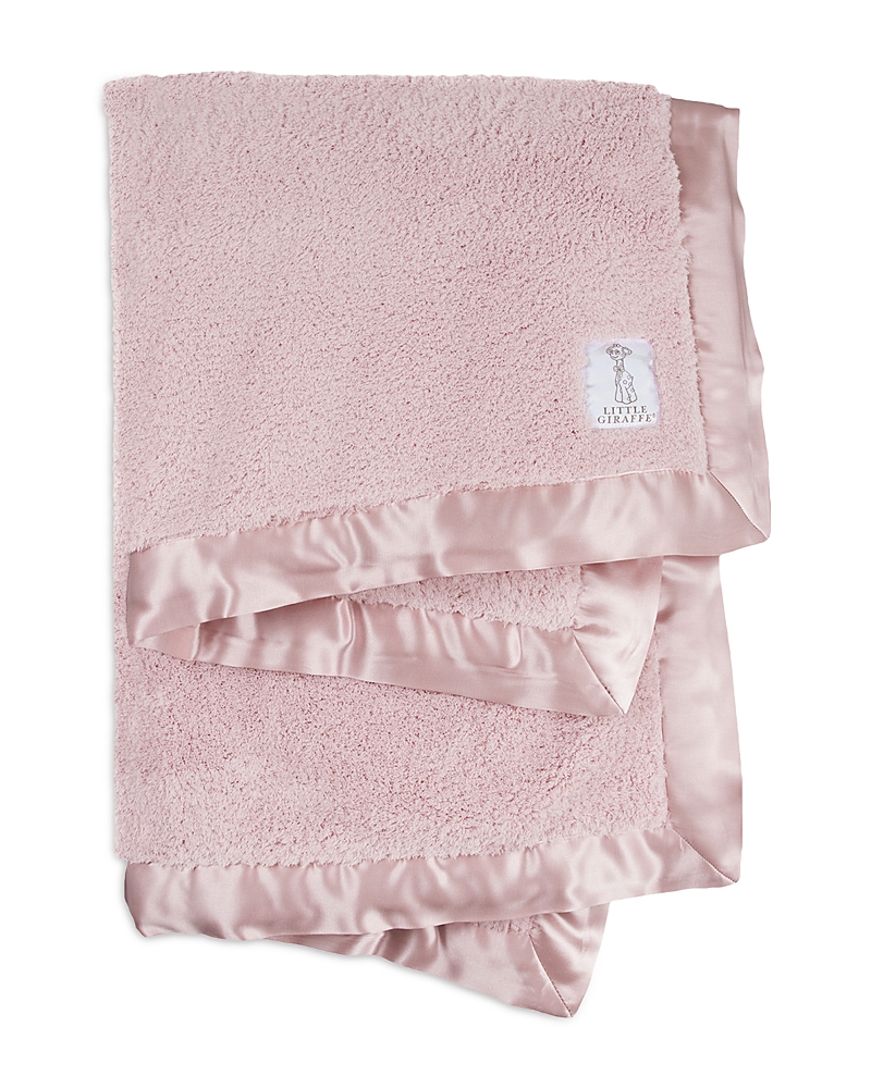 Shop Little Giraffe Chenille Blanket - Baby In Dusty Pink