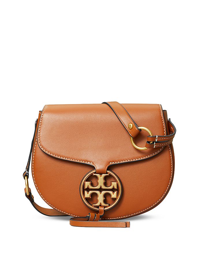 Tory Burch Miller Small Leather Saddlebag | Bloomingdale's
