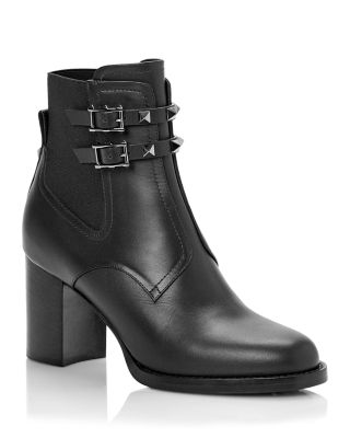 rockstud beatle leather heeled boots