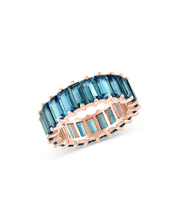 Bloomingdale's - London Blue Topaz Eternity Band in 14K Rose Gold - 100% Exclusive