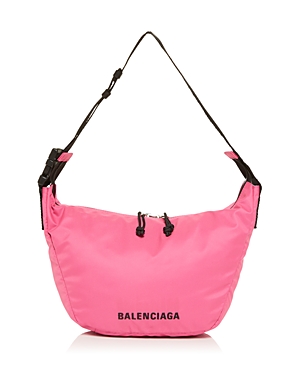 Balenciaga Wheel Recycled Sport Nylon Shoulder Bag
