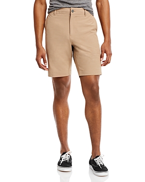 Shop Faherty Regular Fit 9 Inch Shorts In Khaki