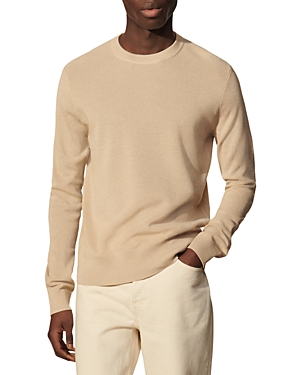 Sandro Flash Crewneck Sweater In Greige