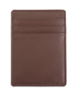 Leather Magnetic Money Clip Wallet