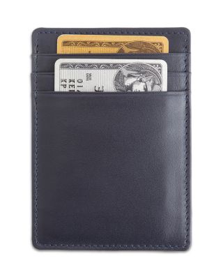 Leather Magnetic Money Clip Wallet