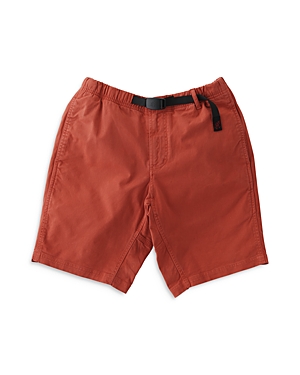 Gramicci Cotton Stretch Twill Belted Regular Fit Shorts In Terracotta