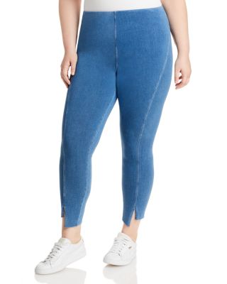 cropped denim leggings