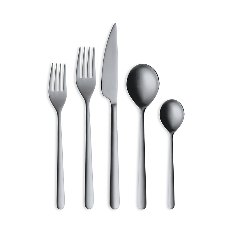 Mepra Linea Ice 5-piece Flatware Set In Silver