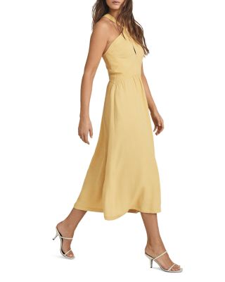 REISS Orla Halter Midi Dress | Bloomingdale's Women
