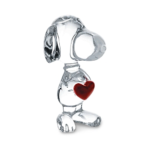 Baccarat Snoopy Holding Heart