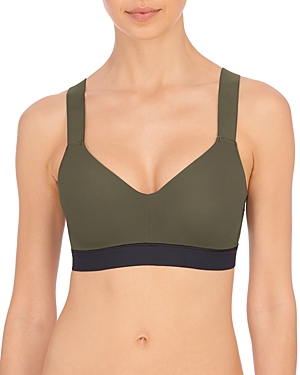 Natori Women's Dynamic Convertible Contour Sport Bra 751245 In Rosemary/black