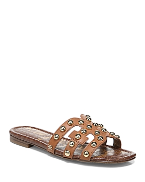 SAM EDELMAN WOMEN'S BAY 14 BALL STUDDED LEATHER SLIDE SANDALS,H8845L2