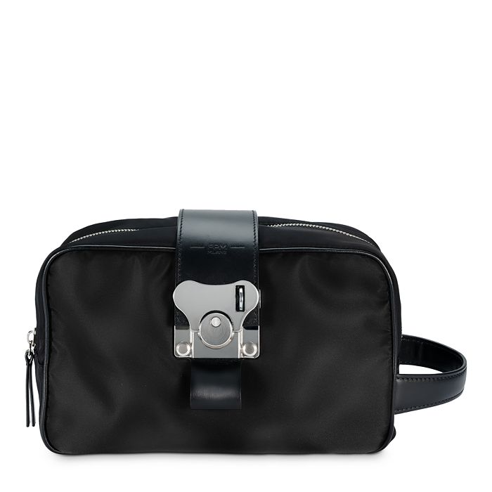 FPM Milano - Nylon Wash Case with Leather Trim