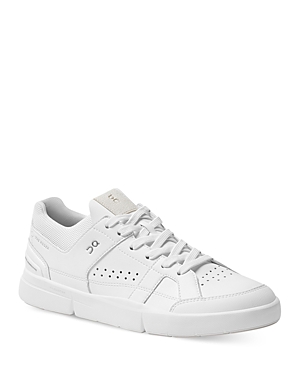 On Women's The Roger Clubhouse Vegan Leather Running Sneakers In All White