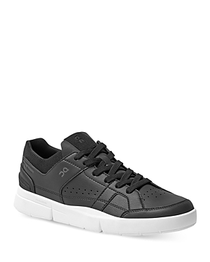 On Women's The Roger Clubhouse Vegan Leather Running Sneakers In Black White