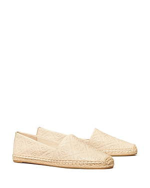 Burch Women's T Embossed Leather Espadrille Loafers In New | ModeSens