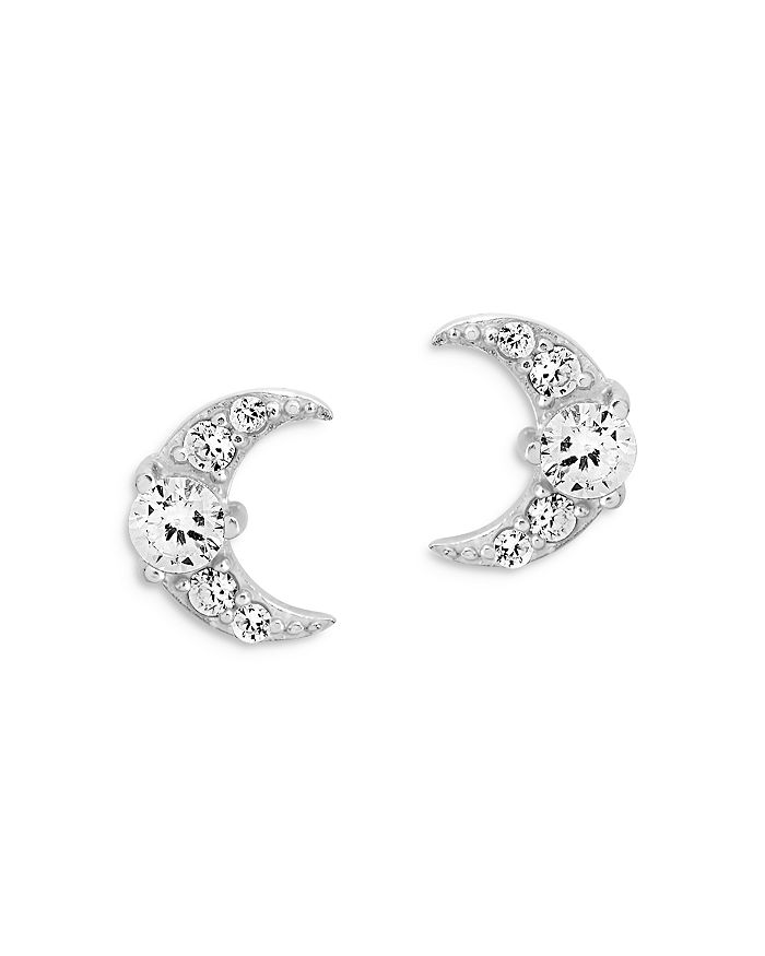 Sterling Forever Crescent Moon Stud Earrings | Bloomingdale's
