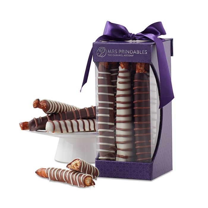 Mrs Prindables Mrs. Prindable's Chocolate and Caramel Dipped Pretzels