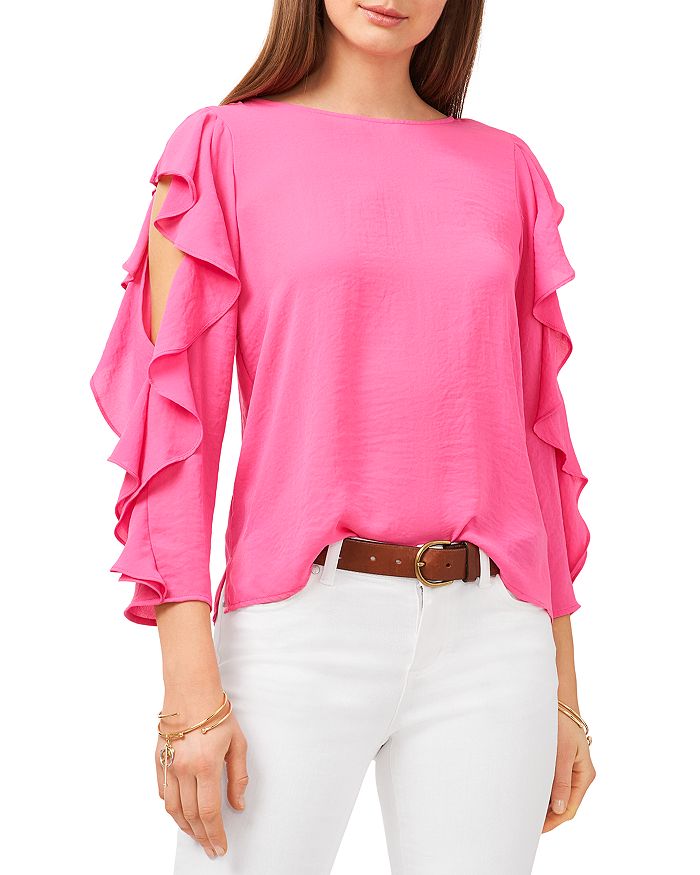 Vince camuto hotsell ruffle sleeve blouse