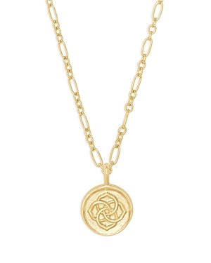 Kendra Scott Kenda Scott Dira Coin Pendant Necklace, 18 In Gold Metal