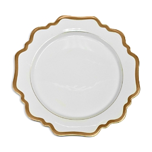 Photos - Plate Anna Weatherley Antique White with Gold Dinner  White/Gold AG1