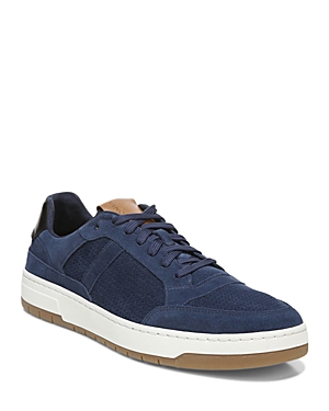 Vince Men's Mason Perforated Suede Low-top Sneakers In Ocean