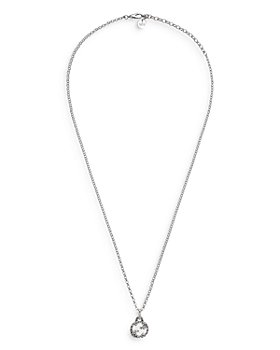 Gucci - Sterling Silver Interlocking G Pendant Necklace, 17.5"