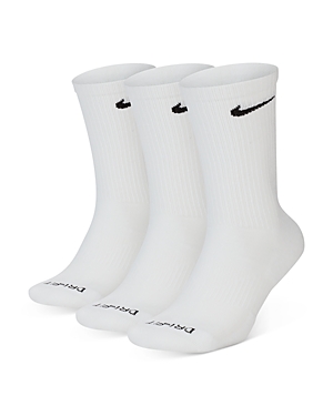 NIKE EVERYDAY PLUS CUSHIONED TRAINING CREW SOCKS, PACK OF 3,SX6888