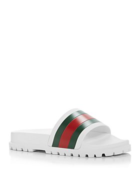 Gucci - Men's Web Signature Stripe Slide Sandals