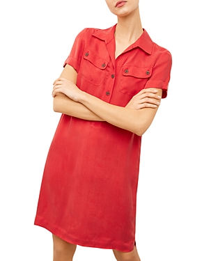 Gerard Darel Sassi Polo Shirtdress In Red