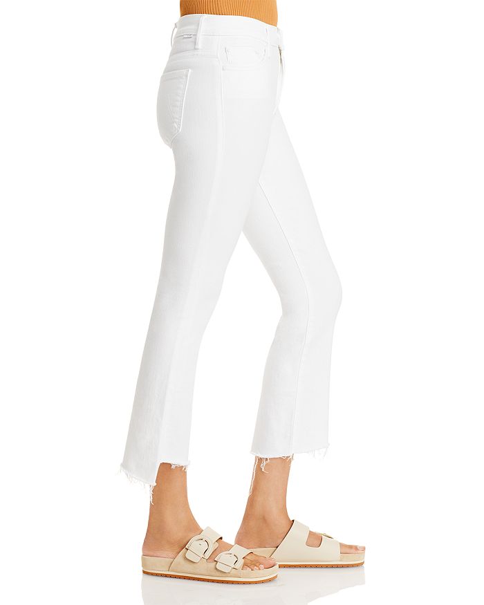 Shop Mother The Insider High Rise Crop Step Fray Bootcut Jeans In Fairest Of Them All