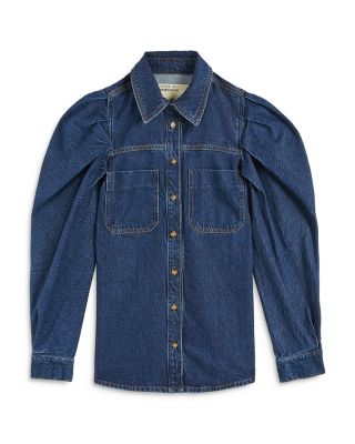 Ted Baker Puff Sleeve Denim Shirt | Bloomingdale's Women