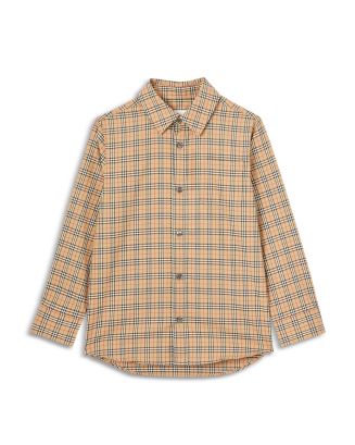 Burberry Boys' Owen Micro Check Button Down Shirt - Little Kid, Big Kid Back to Results -  Kids - Bloomingdale's