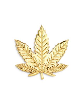 Zoe Lev - 14K Yellow Gold Leaf Stud Earring
