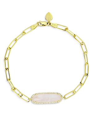 Meira T 14K Yellow Gold Rainbow Moonstone Bar Bracelet