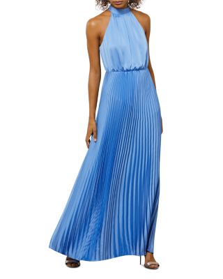 BCBGMAXAZRIA Pleated Gown | Bloomingdale's