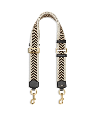 Marc Jacobs Arrow Woven Webbing Strap In Black Multi